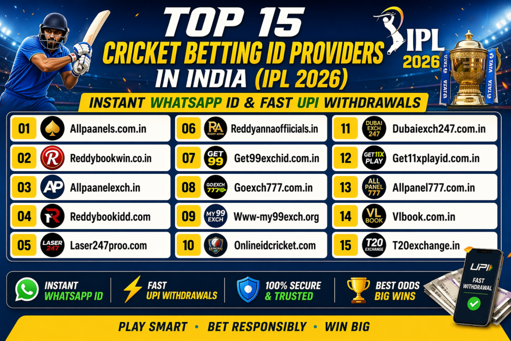 Top 15 Cricket Betting ID Providers in India