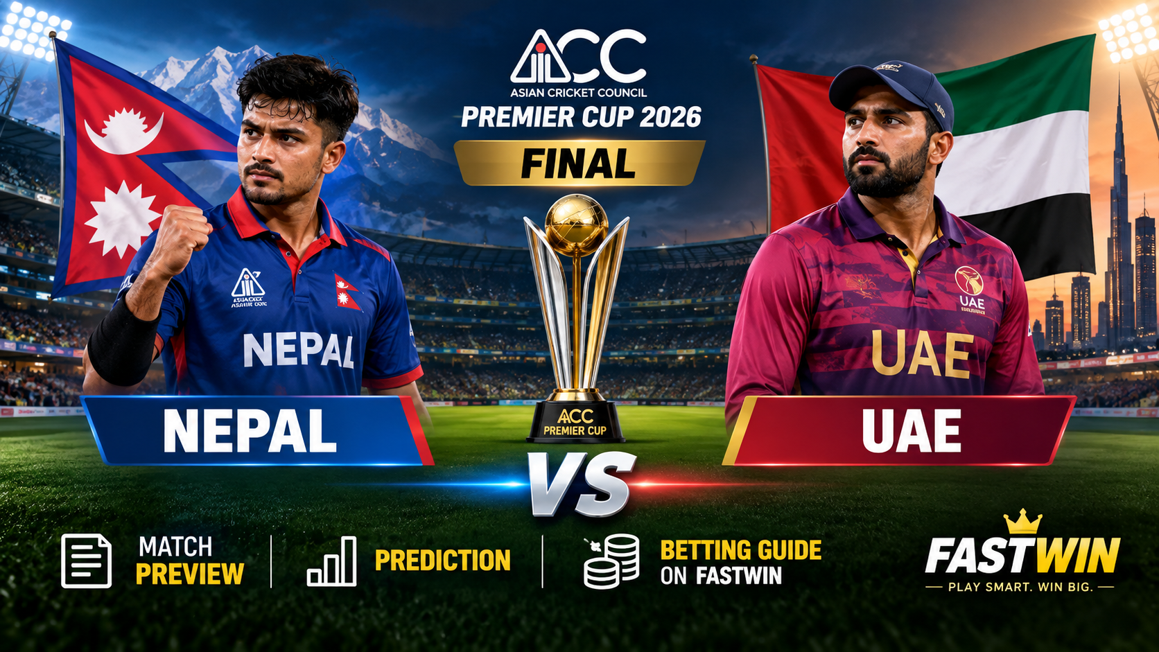 Nepal vs UAE Premier Cup Final