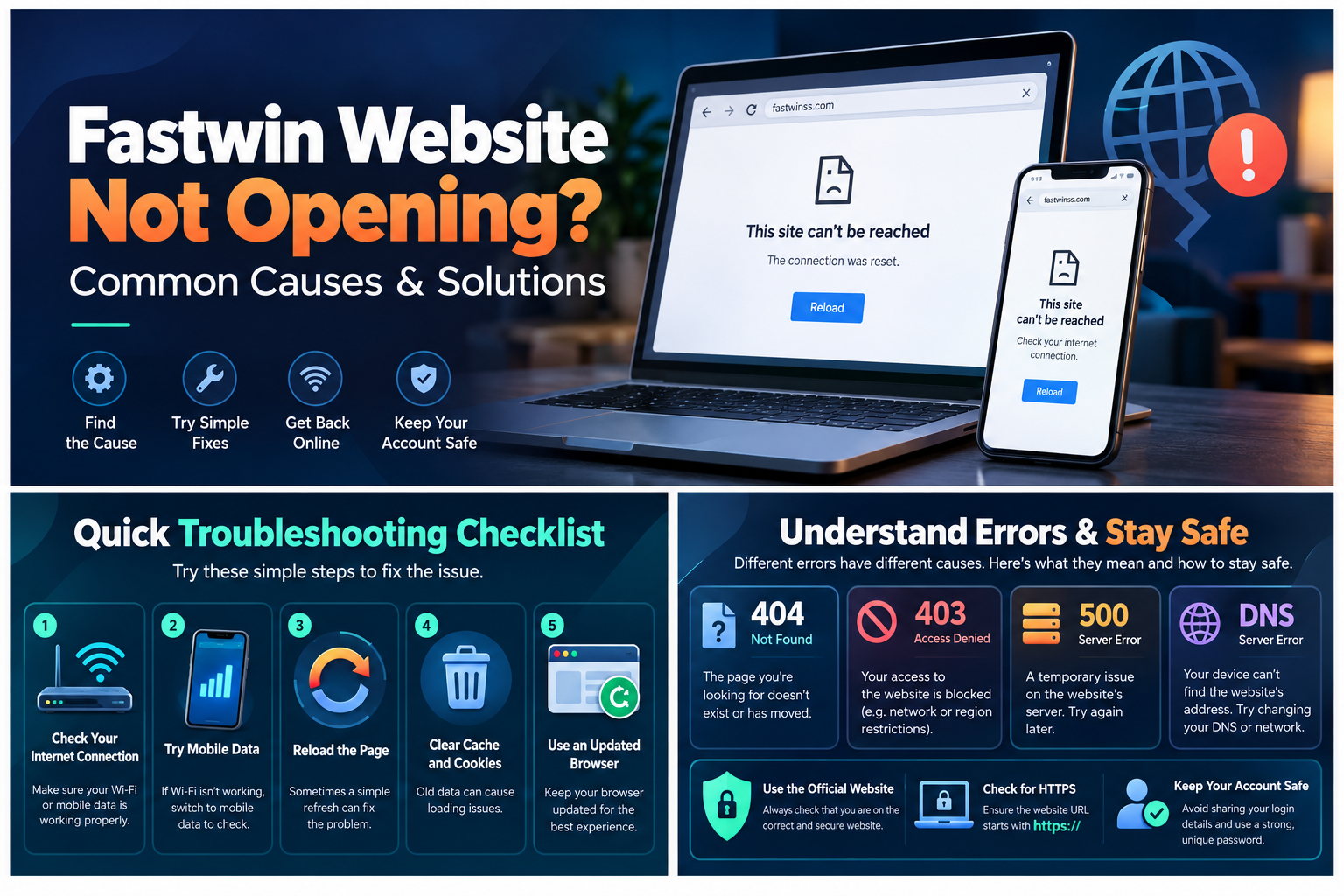 Fastwin Website Not Opening